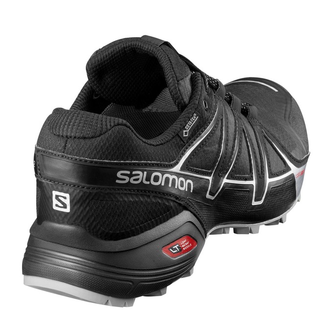 Men's Salomon SPEEDCROSS VARIO 2 GTX Trail Running Shoes Black | EPFNYQ-458
