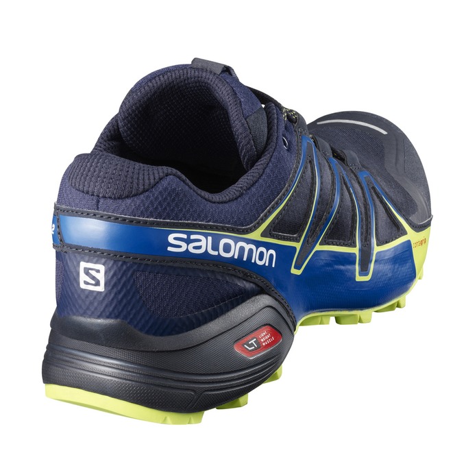 Men's Salomon SPEEDCROSS VARIO 2 Trail Running Shoes Navy | JYMPGL-617