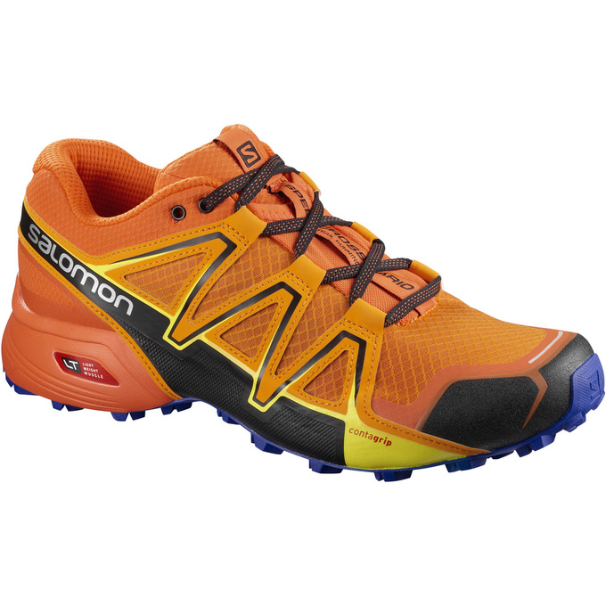 Men\'s Salomon SPEEDCROSS VARIO 2 Trail Running Shoes Orange | XQEGZC-317