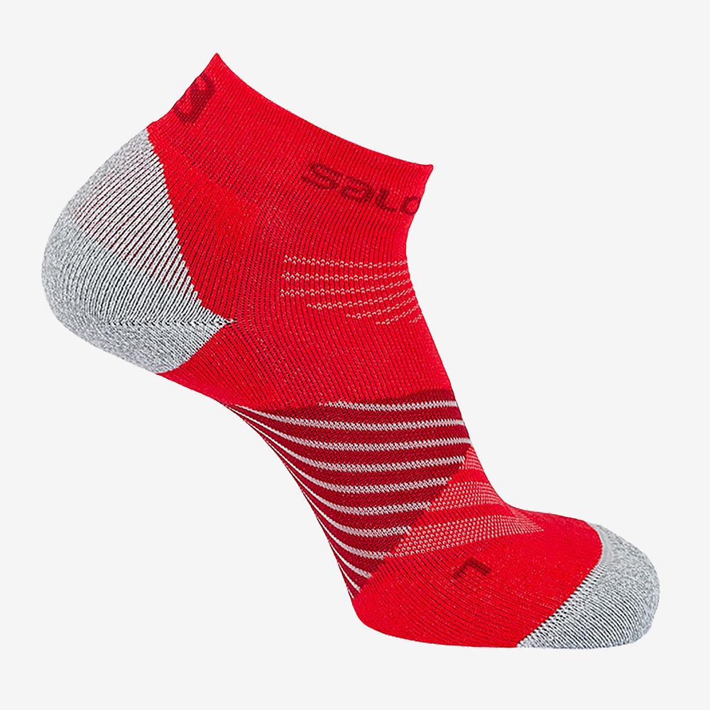 Men\'s Salomon SPEED PRO Socks Red | BNOKUV-874