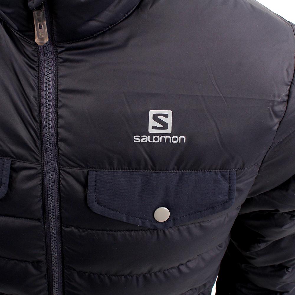 Men's Salomon STORM DOWN M Jackets Navy | HJVRFU-720