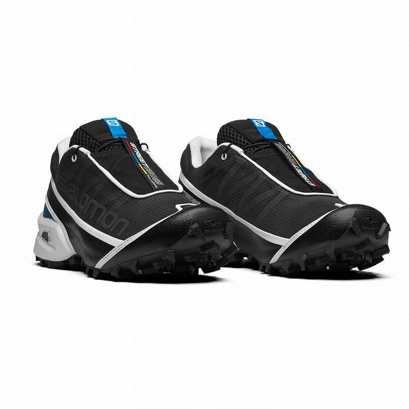 Men's Salomon STREETCROSS Trail Running Shoes Black / White | SPIQCZ-385