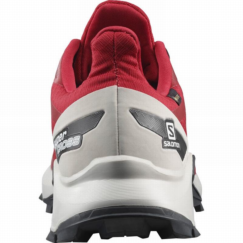 Men's Salomon SUPERCROSS BLAST GTX Trail Running Shoes Red | DFPOAK-457