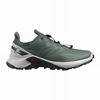 Men's Salomon SUPERCROSS BLAST GTX Trail Running Shoes Olive / Black | NDEFUS-983