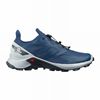 Men's Salomon SUPERCROSS BLAST Trail Running Shoes Navy / Blue | MAJNHI-392