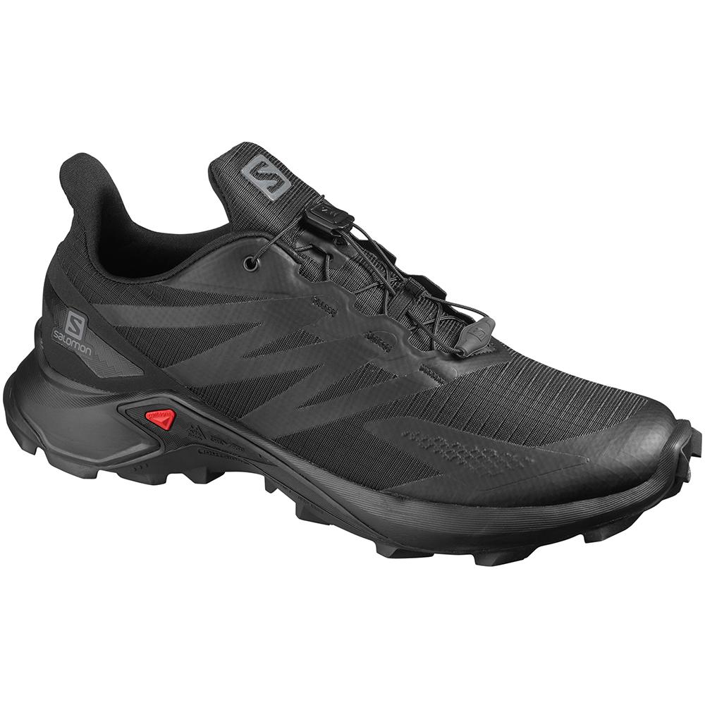 Men's Salomon SUPERCROSS BLAST Trail Running Shoes Black | QPJXUB-849