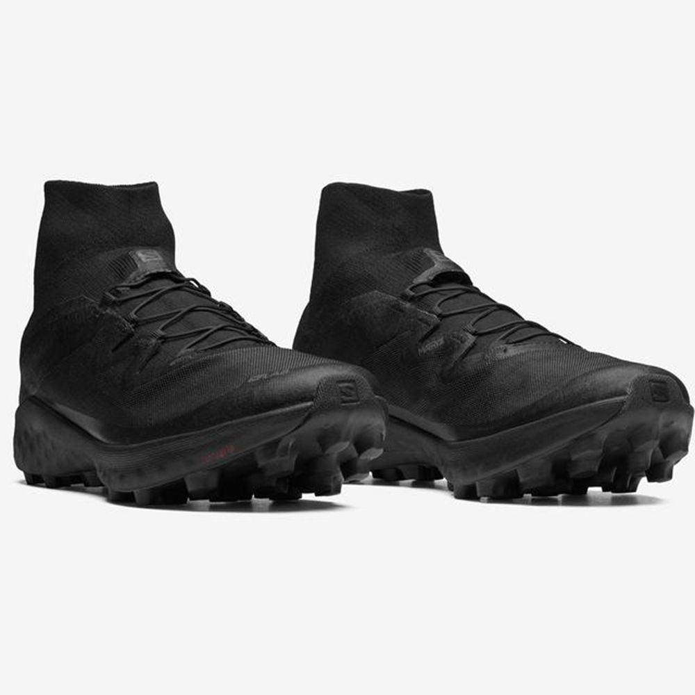 Men's Salomon S/LAB CROSS LTD Sneakers Black | BVRFLT-476