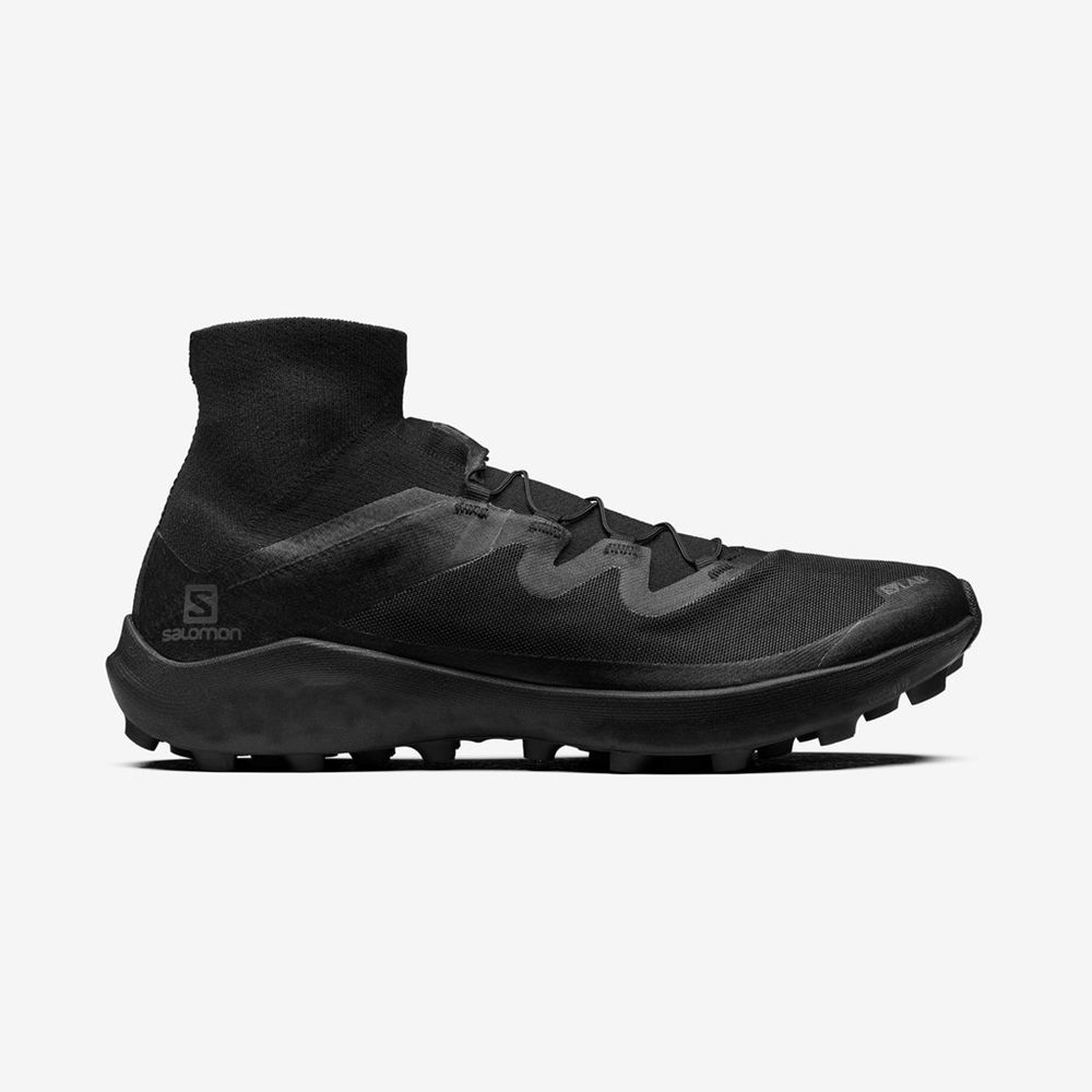 Men\'s Salomon S/LAB CROSS LTD Sneakers Black | BVRFLT-476