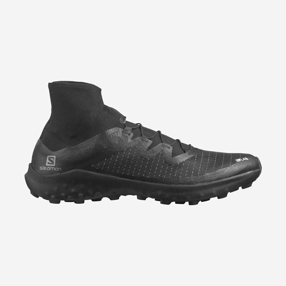 Men\'s Salomon S/LAB CROSS Trail Running Shoes Black | TRHFUP-245