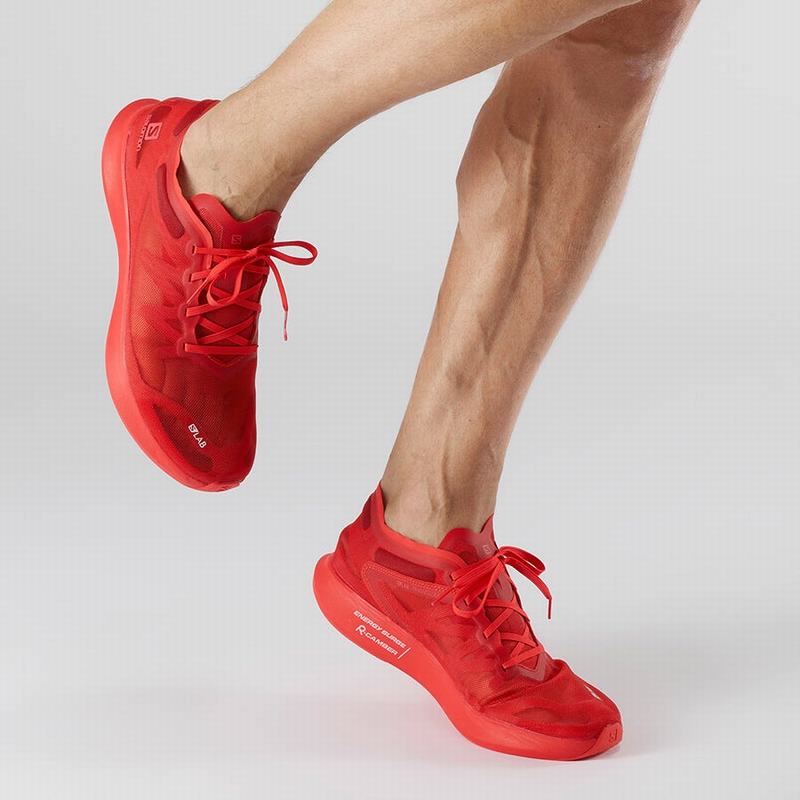 Men's Salomon S/LAB PHANTASM Road Running Shoes Red | XDIMRK-936