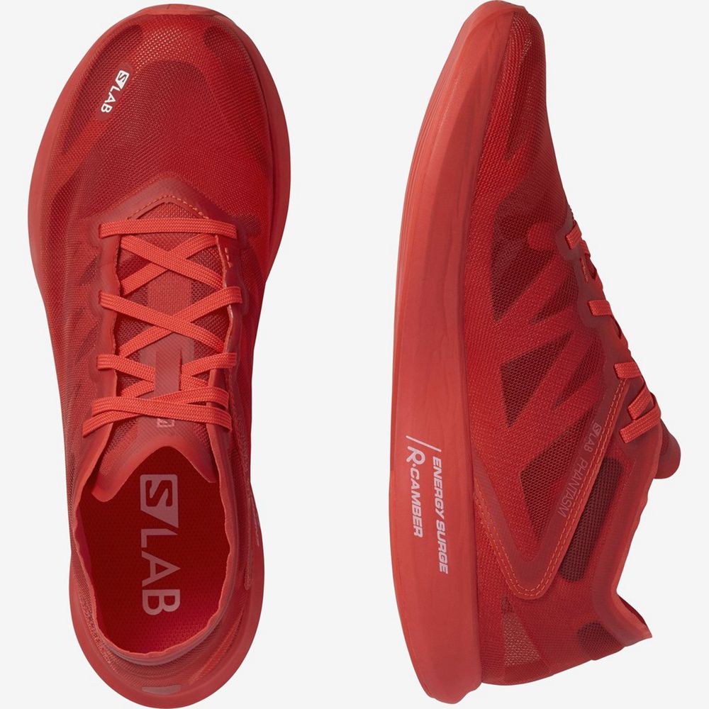 Men's Salomon S/LAB PHANTASM Road Running Shoes Red | YSOVIT-301