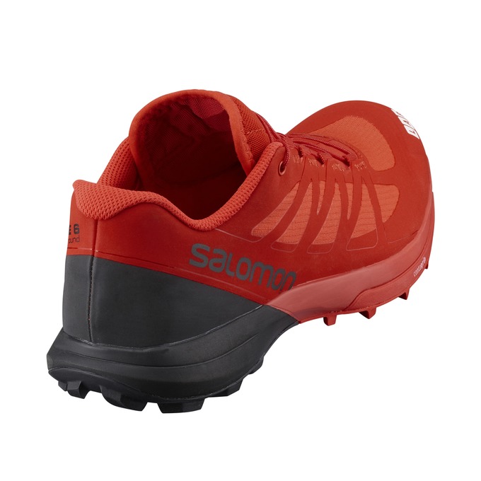 Men's Salomon S/LAB SENSE 6 SG Trail Running Shoes Red / Black | RJKQOE-342