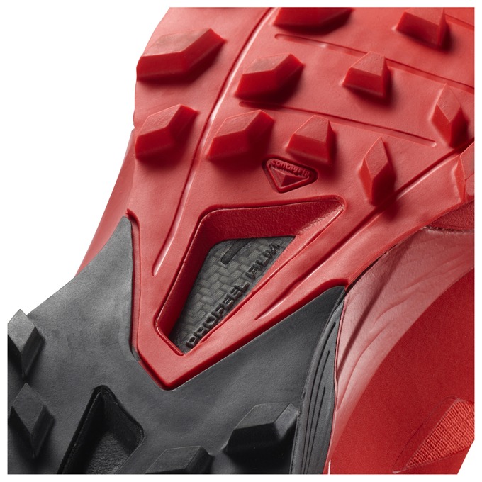 Men's Salomon S/LAB SENSE 6 SG Trail Running Shoes Red / Black | RJKQOE-342