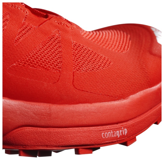 Men's Salomon S/LAB SENSE 6 Trail Running Shoes Red / White | TGERJB-509
