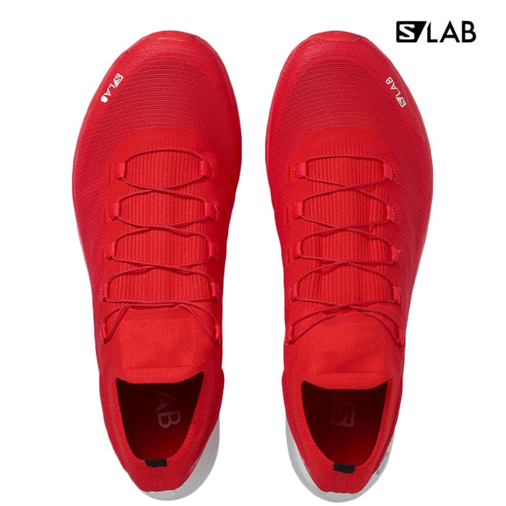 Men's Salomon S/LAB SENSE 8 Road Running Shoes Orangered | HEZNRV-208