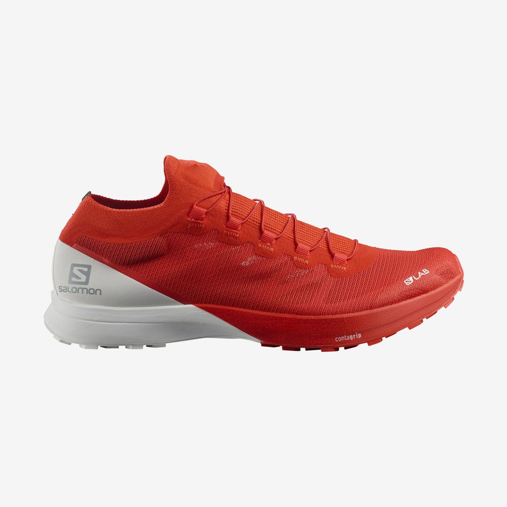 Men\'s Salomon S/LAB SENSE 8 Trail Running Shoes Red | SDHFVM-257