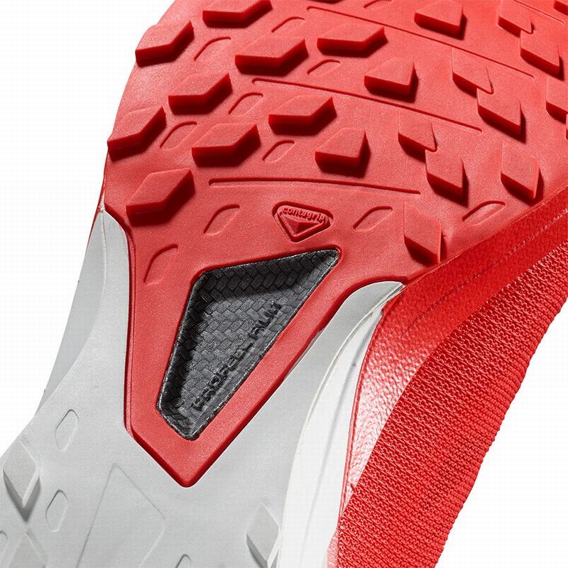 Men's Salomon S/LAB SENSE 8 Trail Running Shoes Red / White | ZOCQXN-835
