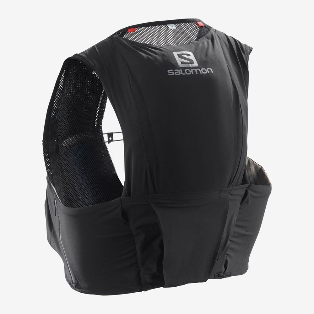 Men\'s Salomon S/LAB SENSE ULTRA 8 SET Backpacks Black | WBJRGY-723