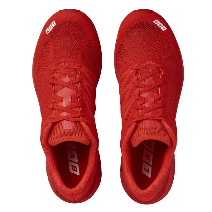 Men's Salomon S-LAB SONIC 2 Running Shoes Red | KRWTGV-095