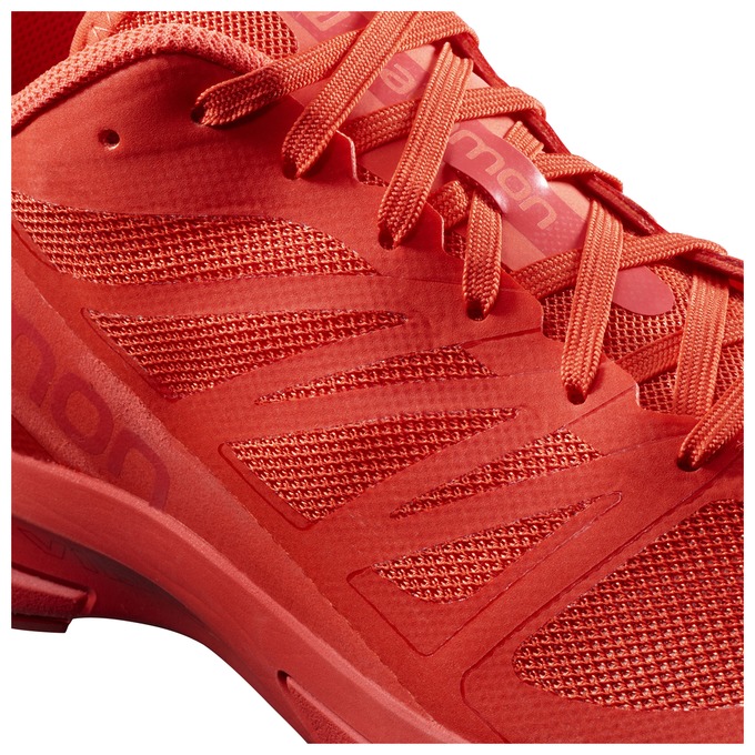 Men's Salomon S-LAB SONIC 2 Running Shoes Red | KRWTGV-095