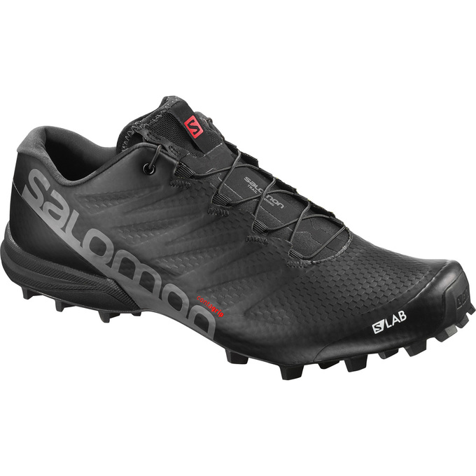 Men\'s Salomon S/LAB SPEED 2 Trail Running Shoes Black | FWDXAS-526