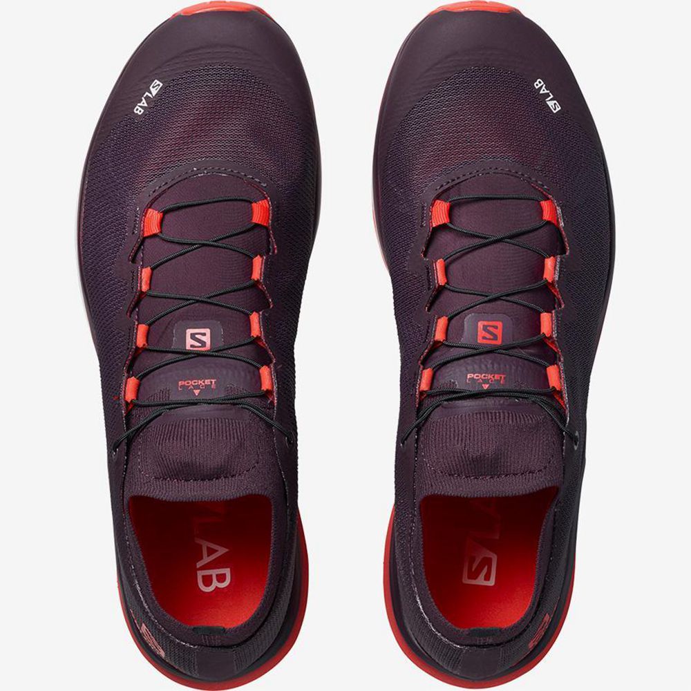 Men's Salomon S/LAB ULTRA 3 Trail Running Shoes Purple | YTQLAN-406