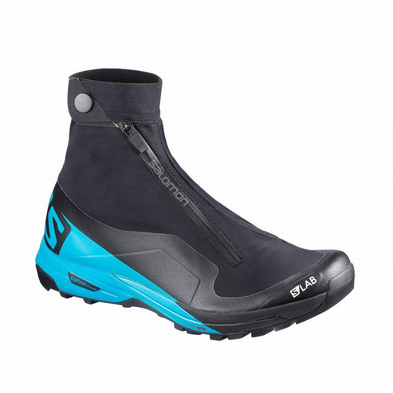 Men\'s Salomon S/LAB XA ALPINE 2 Trail Running Shoes Black / Blue | QIJNTE-103