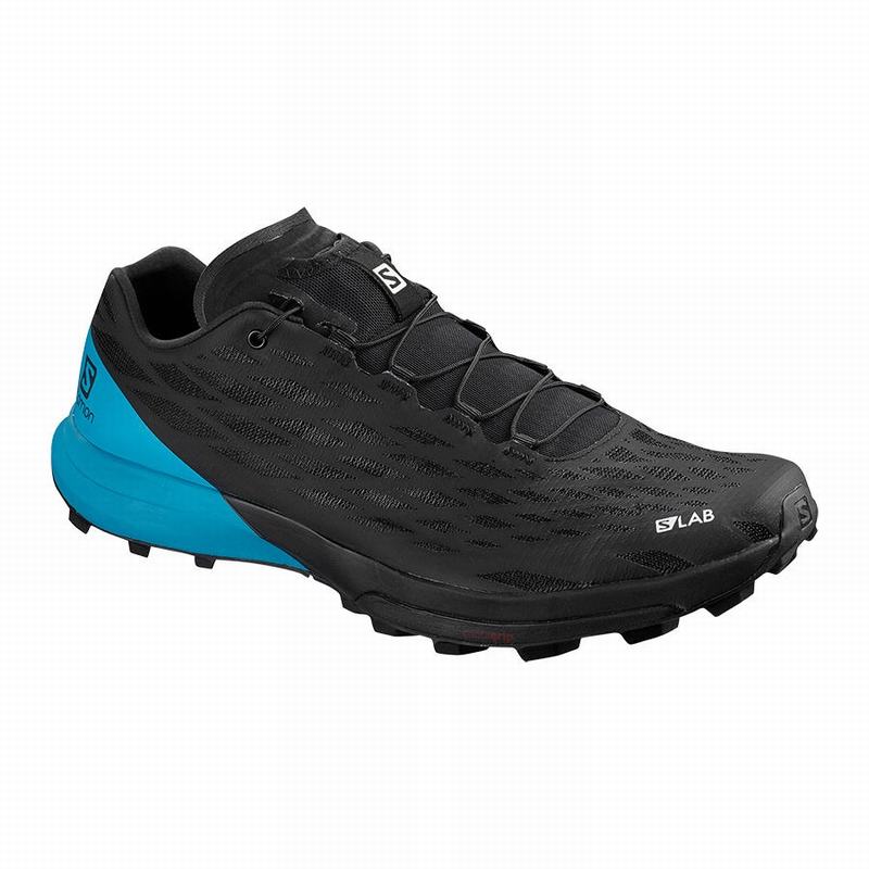 Men\'s Salomon S/LAB XA AMPHIB 2 Trail Running Shoes Black | OZTILE-875