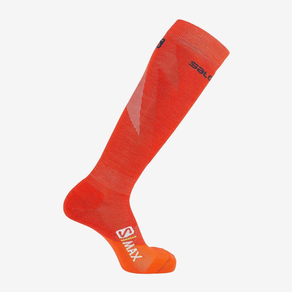 Men's Salomon S MAX M Socks Red | BGKUIC-674