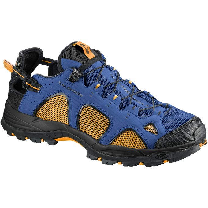 Men\'s Salomon TECHAMPHIBIAN 3 Water Shoes Navy / Black | RAIXKT-296
