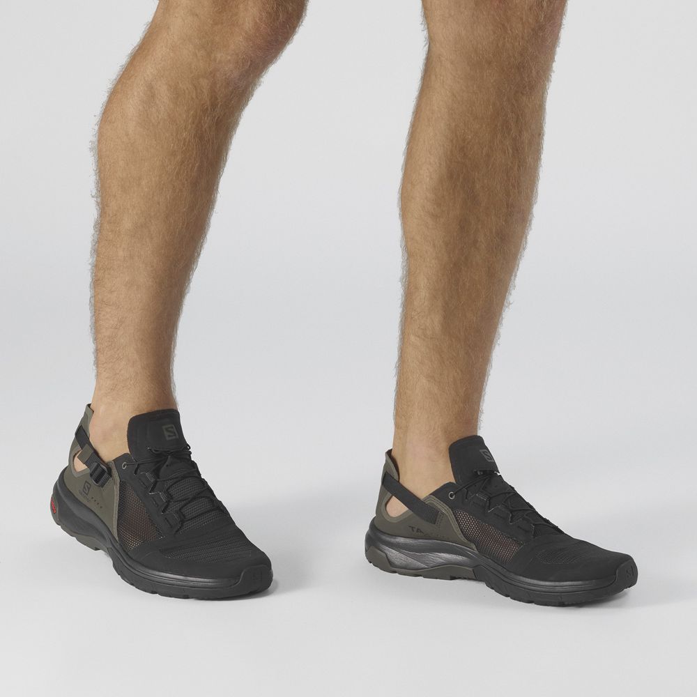 Men's Salomon TECH AMPHIB 4 Water Shoes Black / Gray | NRAYJV-124