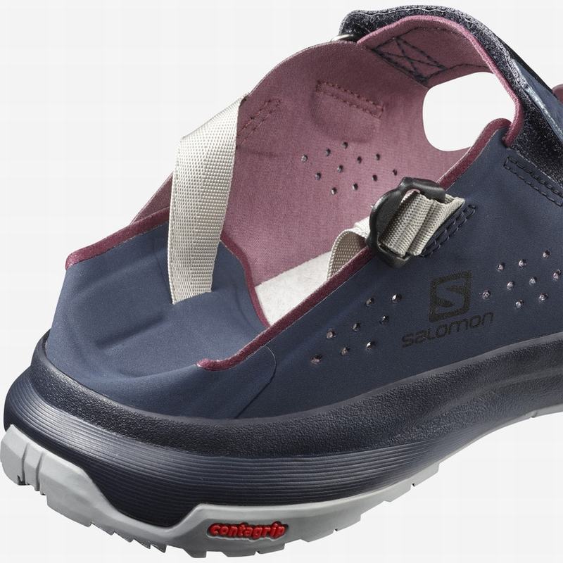 Men's Salomon TECH FEEL Sandals Navy | GPCIVT-492