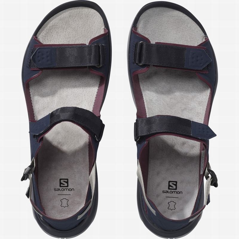 Men's Salomon TECH FEEL Sandals Navy | GPCIVT-492