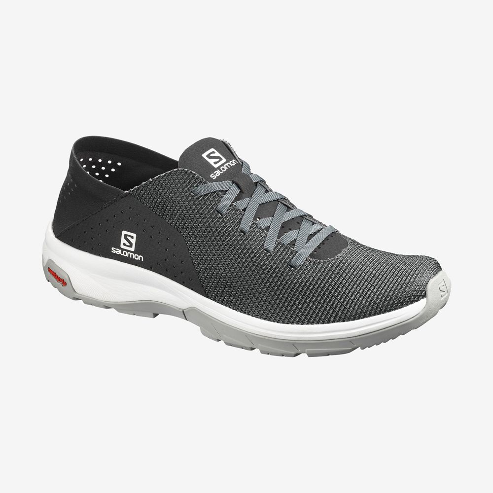 Men\'s Salomon TECH LITE Hiking Shoes Black | UYOTSJ-679