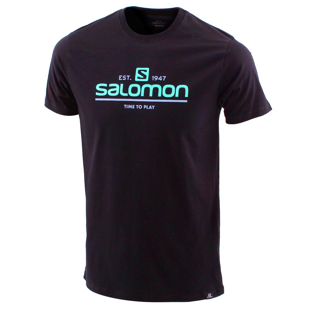 Men's Salomon TIME TO PLAY SS M T Shirts Grey | KVPZYT-759