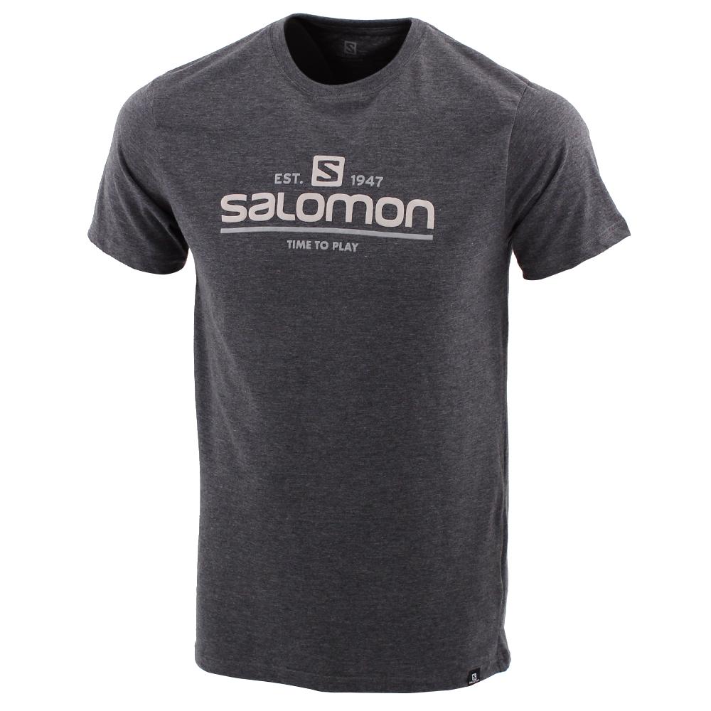 Men\'s Salomon TIME TO PLAY SS M T Shirts Grey | KVPZYT-759
