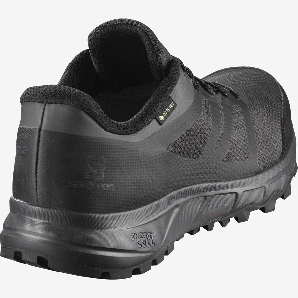 Men's Salomon TRAILSTER 2 GORE-TEX Trail Running Shoes Black | MSJZVK-089