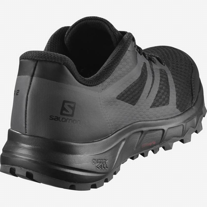 Men's Salomon TRAILSTER 2 Trail Running Shoes Black | BPFYDO-196