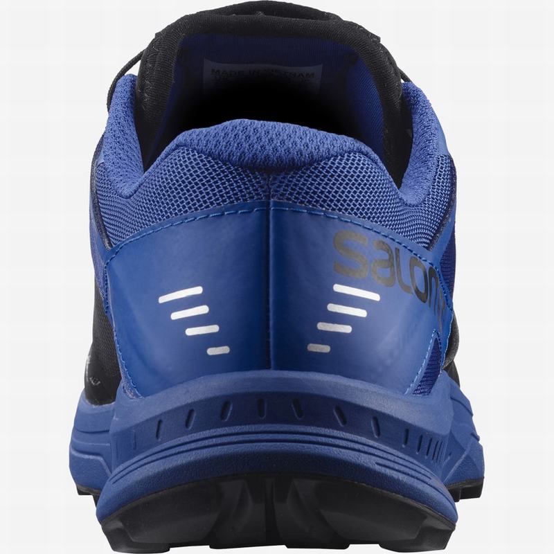 Men's Salomon ULTRA /PRO Trail Running Shoes Black / Blue | MAIESF-190