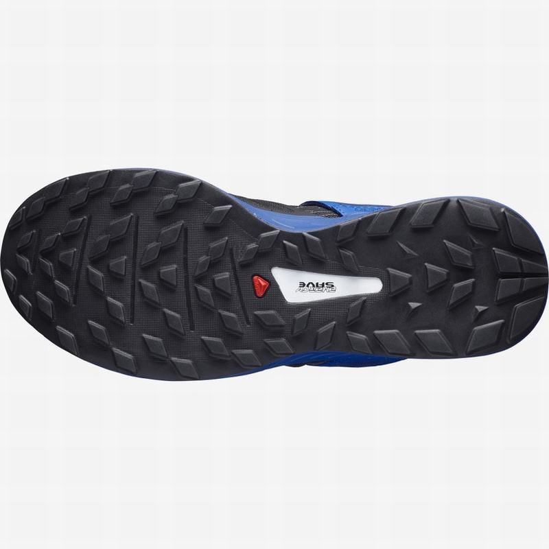 Men's Salomon ULTRA /PRO Trail Running Shoes Black / Blue | MAIESF-190