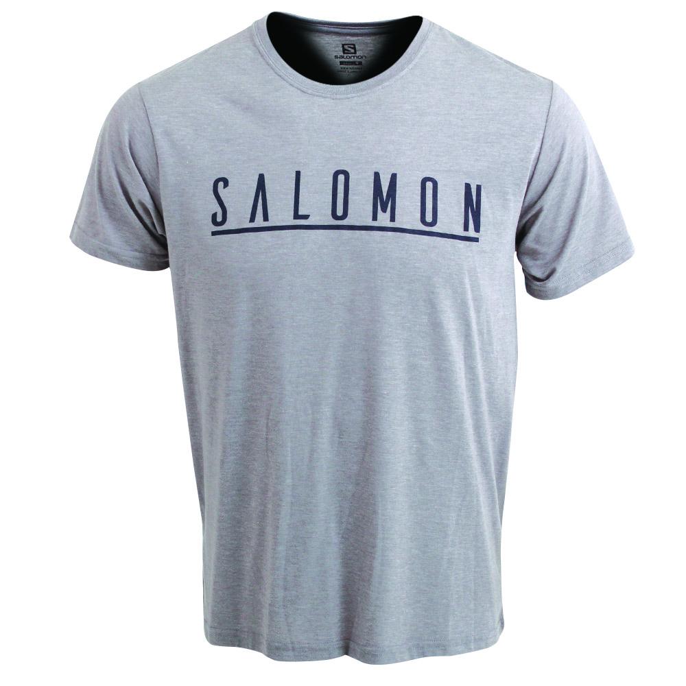 Men\'s Salomon UNDERSCORE SS M T Shirts Grey | CGMREB-372