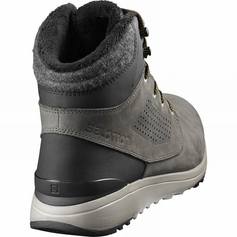 Men's Salomon UTILITY CLIMASALOMON WATERPROOF Winter Boots Khaki | GIPVOD-859