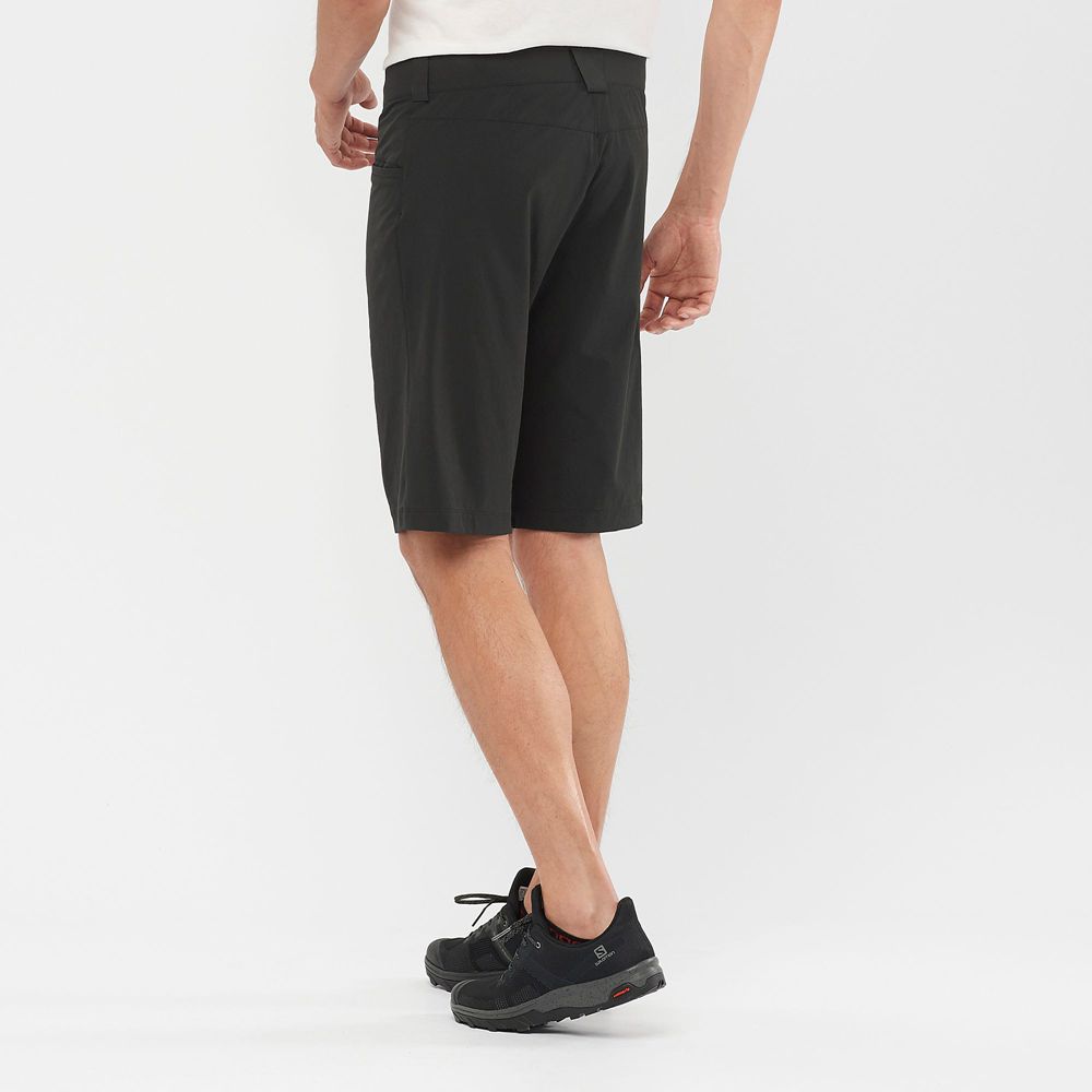 Men's Salomon WAYFARER ALL SEASON STRAIGHT M Shorts Black | KOLDWZ-940