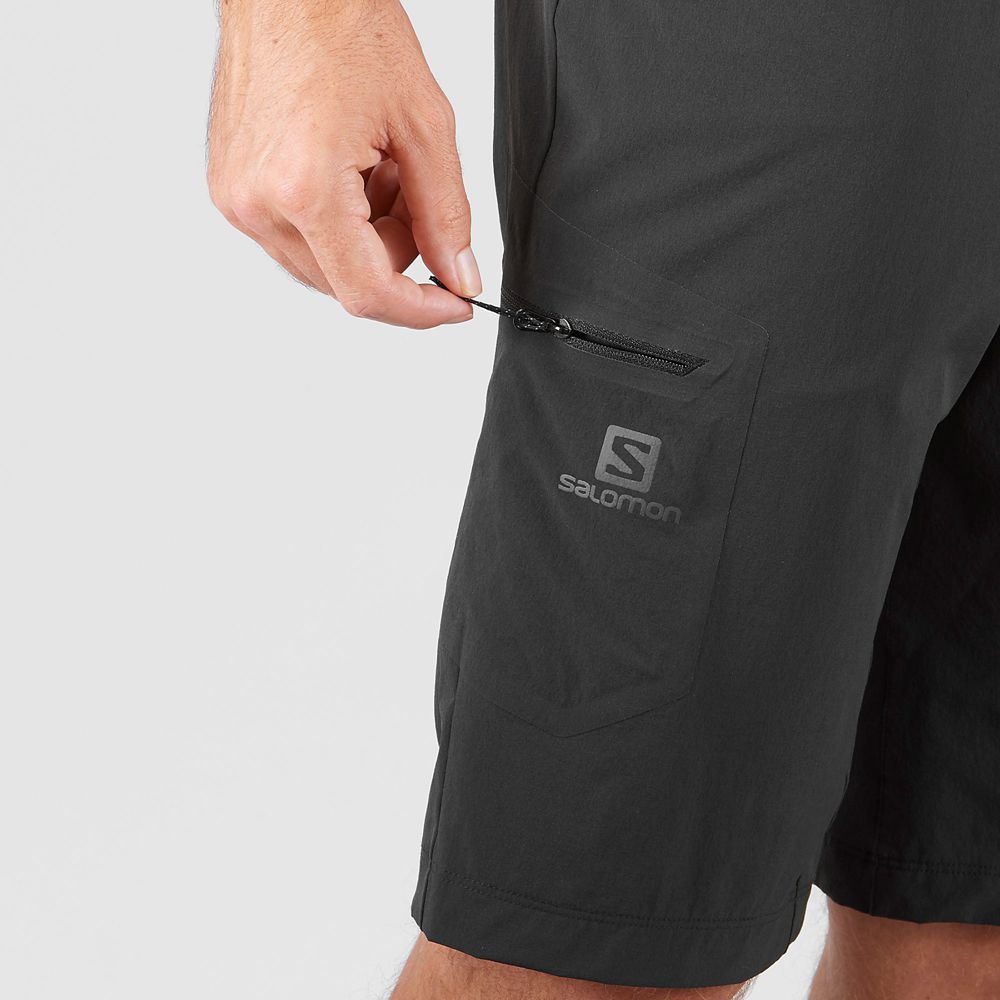 Men's Salomon WAYFARER ALL SEASON STRAIGHT M Shorts Black | KOLDWZ-940