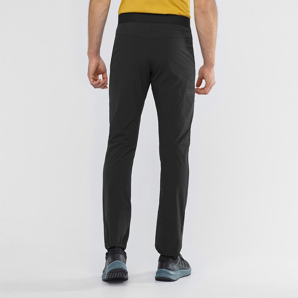 Men's Salomon WAYFARER ALPINE M Pants Black | KRYIVJ-016