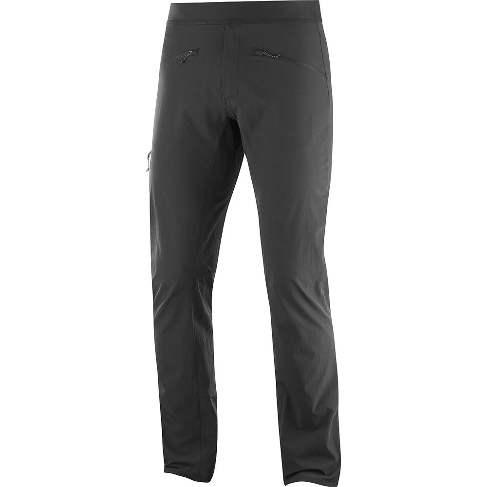 Men\'s Salomon WAYFARER ALPINE M Pants Black | KRYIVJ-016