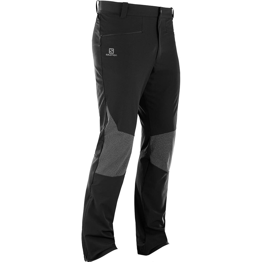 Men's Salomon WAYFARER AS ALPINE M Pants Black | LUVGXB-017