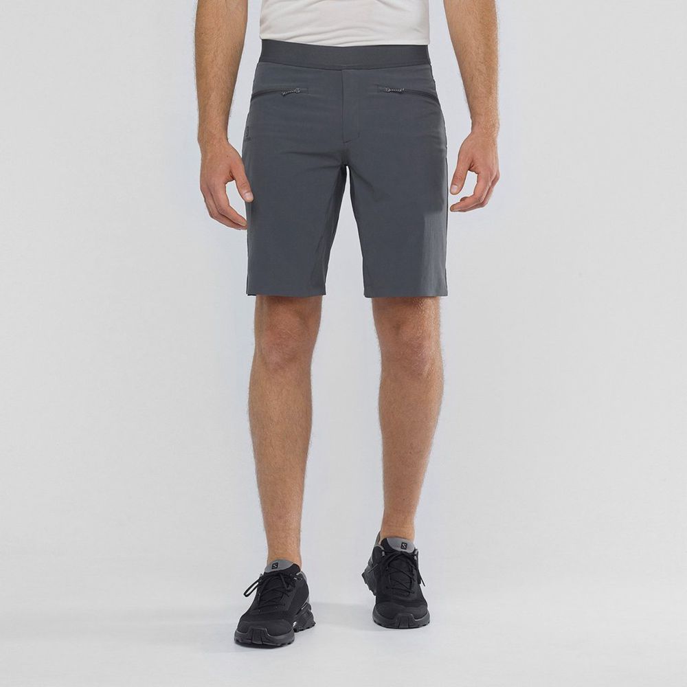 Men\'s Salomon WAYFARER PULL ON Shorts Black | ZSWAKH-156