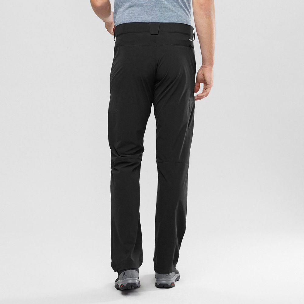 Men's Salomon WAYFARER STRAIGHT Pants Black | JOMKUC-089