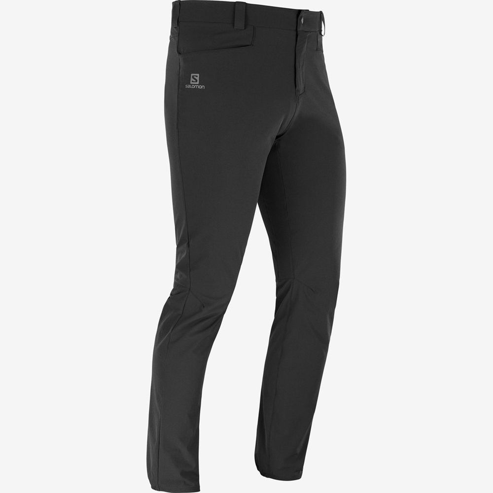 Men's Salomon WAYFARER TAPERED Pants Black | MQCAXO-765